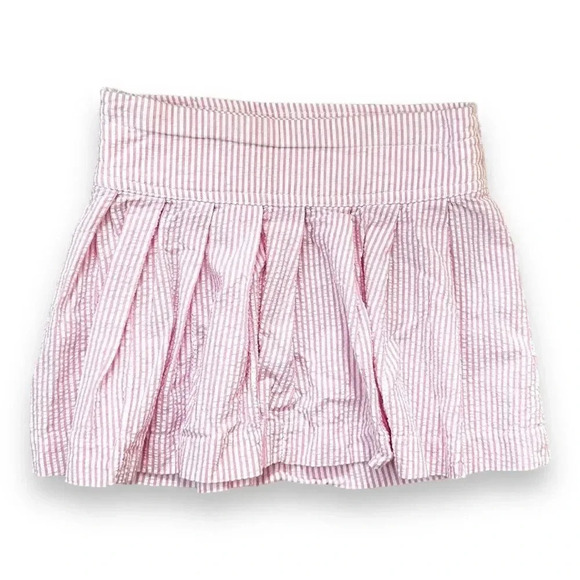 E. land | Girl’s Pink Seersucker Skirt (6) - Picture 4 of 5